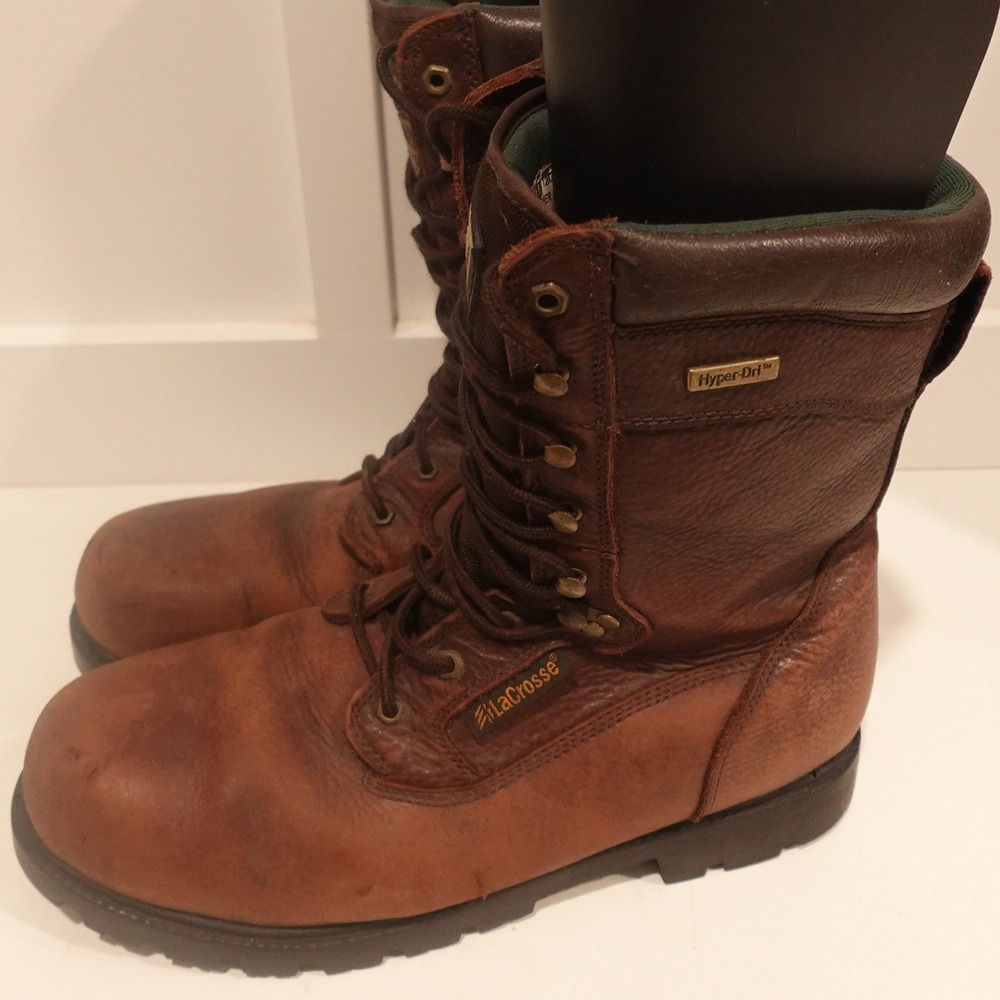 LaCrosse Boots Mens 14M Timber Master 1200 Grams 10 In Brown Leather Work 503300